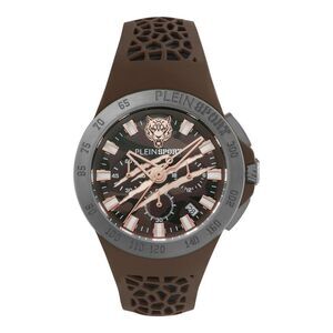 Plein Sport Thunderstorm Chrono Silicone Watch Grey Mens